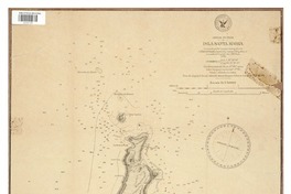 Isla Santa María costas de Chile [material cartográfico] : levantado por la Comisión Hidrográfica de la Bahía Arauco, a bordo de la cañonera "Magallanes" al mando del Cap. de C. don A. Wilson.
