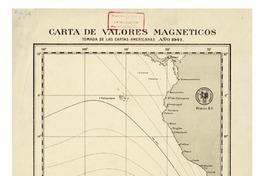 Carta de valores magnéticos Tomada de las cartas americanas año 1941 [material cartográfico] : Por la Marina de Chile.
