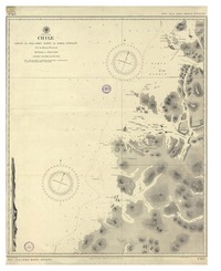 Chile desde la Isla Lemu hasta la Bahía Stewart [material cartográfico] : Por la Marina Nacional ; Grab. por U. Gutiérrez B.