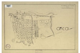 Arica con la numeración oficial de las manzanas