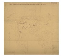 Plano topográfico de los Placeres Auríferos Madre de Dios