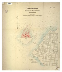 Puerto de Iquique proyecto de mejoramiento : plano jeneral, plano no. 8