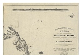 Archipielago de las Guaitecas plano de la costa comprendida entre puerto Low i Melinka