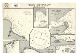 Puertos en la costa de Chile mares de Chiloé y Llanquihue