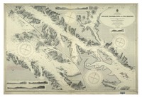 South America, Magellan Strait English, Crooked, Long and Sea Reaches