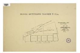 Desvío Guttmann Maurer y Cia. manzana 944 [mapa] : Asociación de Aseguradores de Chile, Comité Incendio.