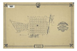 Plano de la ciudad de Los Andes con la numeración oficial de las manzanas