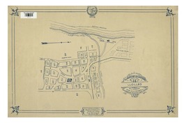 Plano de la ciudad de Llo-Lleo con la numeración oficial de las manzanas