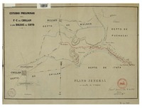 Estudio preliminar del F-C de Chillán a las Balsas de Soto, plano jeneral