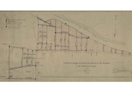 Proyecto de desagüe al norte de la calle Mapocho i del barrio de Lourdes