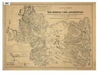 Carta plana del Río Bío-Bío i sus afluentes