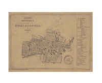 Plano topográfico de la ciudad de Santiago de Chile  [material cartográfico]