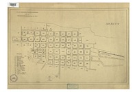 Arauco con la numeración oficial de manzanas de la Asociación de Aseguradores de Chile. [material cartográfico] :