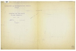 Comuna de Coltauco plano general [material cartográfico] : Dirección de Pavimentación Urbana Chile.