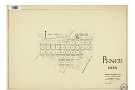 Penco 1934 numeración de manzanas oficial [material cartográfico] : de la Asociación de Aseguradores de Chile Comité Incendio.