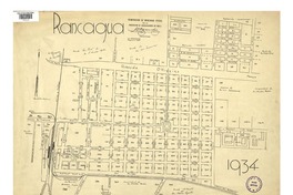Rancagua 1934 con la numeración oficial de manzanas [material cartográfico] : de la Asociación de Aseguradores de Chile