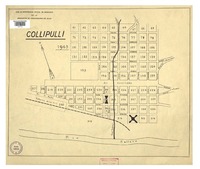 Collipulli 1943 con la numeración oficial de manzanas [material cartográfico] : de la Asociación de Aseguradores de Chile