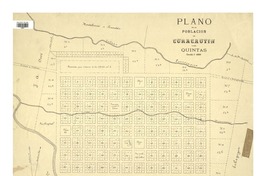 Plano de la población de Curacautín i sus quintas  [material cartográfico]