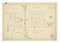 Púa 1934 numeración de manzanas oficial [material cartográfico] : de la Asociación de Aseguradores de Chile.