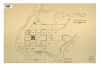 Castro con la numeración oficial de manzanas [material cartográfico] : de la Asociación de Aseguradores de Chile