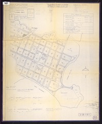Población Lican-Ray  [material cartográfico] Ministerio de Tierras y Colonización Dirección de Tierras y Bienes Nacionales Departamento de Mensura.