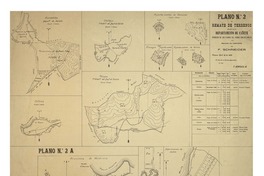 Plano N°2 remate de terrenos situados en el departamento de Cañete reducido de los planos del señor Carlos Prieto