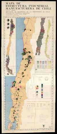 Mapa de estructura industrial manufacturera de Chile