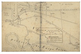 Croquis aproximado de la situación de las piedras con tacitas