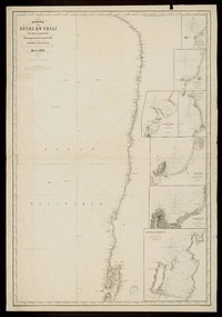 Carte des Côtes du Chili et de la Bolivie