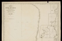 Carte des Côtes du Chili et de la Bolivie