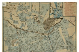 Plano de la ciudad de Santiago y sus alrededores.