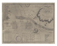 Plan of the city of Santiago the capital of Chile