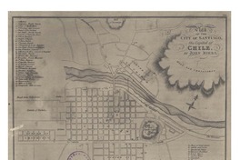 Plan of the city of Santiago the capital of Chile