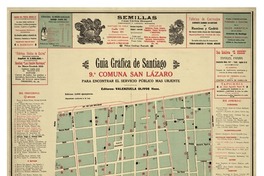 Guía gráfica de Santiago 9° Comuna San Lázaro.