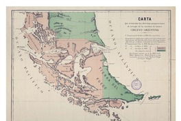 Carta que demuestra las diversas proposiciones de arreglo de la cuestión de límites Chileno - Arjentina