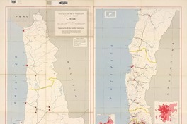 Distribución de la población urbana y rural Chile [material cartográfico] : Organización de Estados Americanos ; preparado por la Unidad de Recursos Naturales, Depto. de Asuntos Económicos y el Instituto de Recursos Naturales IREN, Corporación de Fomento de la Producción CORFO [de Chile].