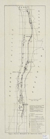 Provincia metalogénica del geosinclinal andino distribución de yacimientos de hierro, apatita, manganeso y plata