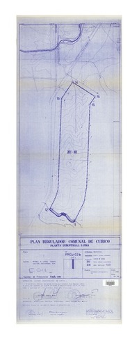 Plan regulador comunal de Curicó Planta Industrial Iansa [material cartográfico] : Marco A. López Tobar, Gastón Maturana Sch.