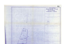 Seccional modificación plan regulador comunal de Curicó  [material cartográfico] I. Municipalidad de Curicó.
