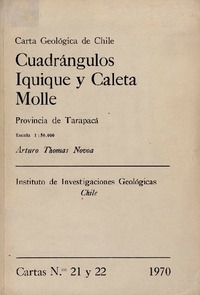 Cuadrángulos Iquique y Caleta Molle