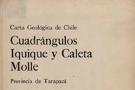 Cuadrángulos Iquique y Caleta Molle