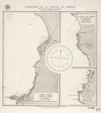 Caletas en la costa de Chile  [material cartográfico] por la Armada de Chile.