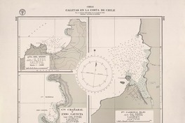 Caletas en la costa de Chile  [material cartográfico] por el Instituto Hidrográfico de la Armada de Chile.