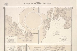 Puertos en el Canal Inocentes  [material cartográfico] por el Instituto Hidrográfico de la Armada de Chile.