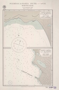 Puertos en bahía Inútil y canal Whiteside  [material cartográfico] por la Armada de Chile.