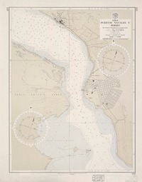 Puertos Natales y Bories  [material cartográfico] por el Instituto Hidrográfico de la Armada de Chile.