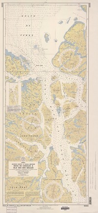 Chile, acceso norte a Canal Messier Boca de Canales a Isla van der Meulen