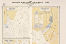 Chile, fondeaderos en Paso del Indio, Canales Grappler y Escape