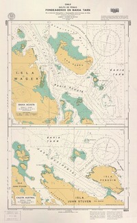 Chile, Golfo de Penas fondeaderos en Bahía Tarn