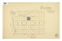 Pucón con la numeración oficial de manzanas [material cartográfico] : de la Asociación de Aseguradores de Chile.